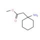 (1-Amino-cyclohexyl)-acetic acid methyl ester (CAS 178242-64-3) - chemical structure image
