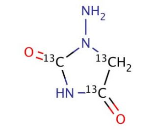 1-Amino Hydantoin-13C3 (CAS 957509-31-8) - chemical structure image