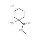 1-amino-N-methylcyclohexane-1-carboxamide hydrochloride - chemical structure image