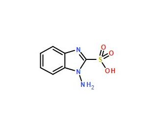 1-Aminobenzimidazole-2-sulfonic acid (CAS 120341-04-0) - chemical structure image