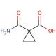 1-(Aminocarbonyl)-1-cyclopropanecarboxylic acid (CAS 6914-74-5) - chemical structure image
