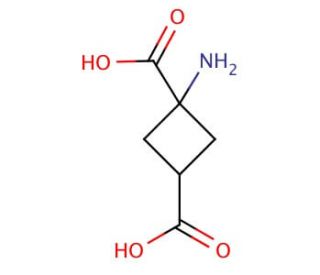 1-Aminocyclobutane-trans-1,3-dicarboxylic acid (CAS 73550-55-7) - chemical structure image