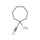 1-aminocycloheptanecarbonitrile - chemical structure image