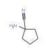 1-aminocyclopentanecarbonitrile (CAS 49830-37-7) - chemical structure image
