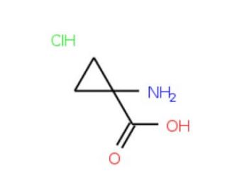 1-Aminocyclopropanecarboxylic acid hydrochloride (CAS 68781-13-5) - chemical structure image