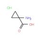 1-Aminocyclopropanecarboxylic acid hydrochloride (CAS 68781-13-5) - chemical structure image