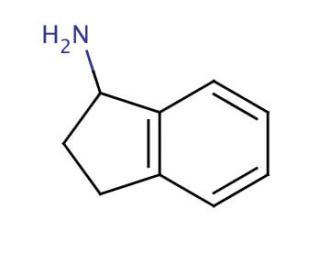1-Aminoindan (CAS 34698-41-4) - chemical structure image
