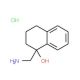 1-Aminomethyl-1,2,3,4-tetrahydro-naphthalen-1-ol hydrochloride (CAS 80096-56-6) - chemical structure image