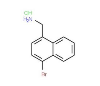 1-Aminomethyl-4-bromonaphthalene, HCl (CAS 578029-09-1) - chemical structure image