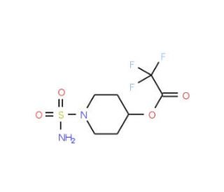 1-(aminosulfonyl)piperidin-4-yl trifluoroacetate - chemical structure image