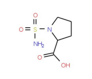 1-(aminosulfonyl)pyrrolidine-2-carboxylic acid - chemical structure image