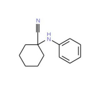 1-anilinocyclohexanecarbonitrile (CAS 64269-06-3) - chemical structure image