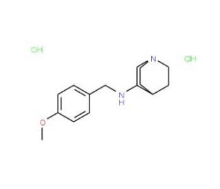 (1-Aza-bicyclo[2.2.2]oct-3-yl)-(4-methoxy-benzyl)-amine dihydrochloride - chemical structure image