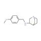 (1-Aza-bicyclo[2.2.2]oct-3-yl)-(4-methoxy-benzyl)-amine - chemical structure image