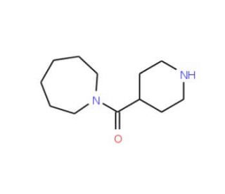 1-Azepanyl(piperidin-4-yl)methanone (CAS 86542-89-4) - chemical structure image