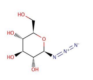 1-Azido-1-deoxy-&beta;-D-glucopyranoside (CAS 20379-59-3) - chemical structure image