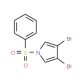 1-Benzenesulfonyl-3,4-dibromo-1H-pyrrole (CAS 1003856-43-6) - chemical structure image