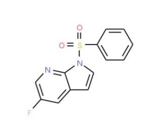 1-Benzenesulfonyl-5-fluoro-1H-pyrrolo-[2,3-b]pyridine (CAS 1015608-79-3) - chemical structure image