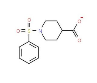 1-Benzenesulfonyl-piperidine-4-carboxylic acid (CAS 122891-92-3) - chemical structure image