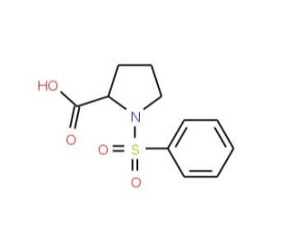 1-Benzenesulfonylpyrrolidine-2-carboxylic acid - chemical structure image