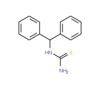 1-Benzhydryl-2-thiourea (CAS 92192-94-4) - chemical structure image