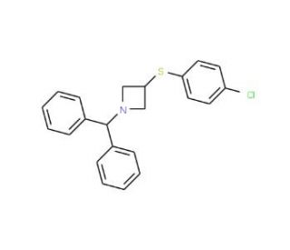 1-Benzhydryl-3-(4-chloro-phenylthio)-azetidine (CAS 132924-59-5) - chemical structure image