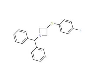 1-Benzhydryl-3-(4-fluoro-phenylthio)-azetidine - chemical structure image