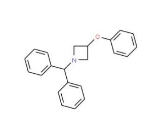 1-Benzhydryl-3-phenoxy-azetidine (CAS 82622-43-3) - chemical structure image