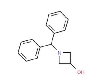 1-Benzhydrylazetidin-3-ol (CAS 18621-17-5) - chemical structure image