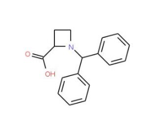 1-Benzhydrylazetidine-2-carboxylic Acid (CAS 65219-11-6) - chemical structure image