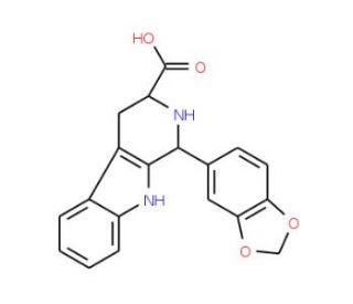 1-Benzo[1,3]dioxol-5-yl-2,3,4,9-tetrahydro-1H-beta-carboline-3-carboxylic acid - chemical structure image