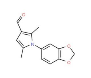1-Benzo[1,3]dioxol-5-yl-2,5-dimethyl-1H-pyrrole-3-carbaldehyde - chemical structure image
