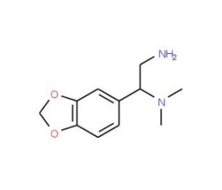 1-Benzo[1,3]dioxol-5-yl-N*1*,N*1*-dimethyl-ethane-1,2-diamine - chemical structure image