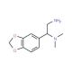 1-Benzo[1,3]dioxol-5-yl-N*1*,N*1*-dimethyl-ethane-1,2-diamine - chemical structure image