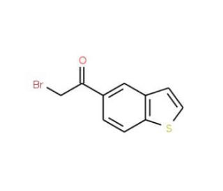 1-(Benzo[b]thiophen-5-yl)-2-bromoethan-1-one (CAS 1131-87-9) - chemical structure image