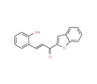 1-Benzofuran-2-yl-3-(2-hydroxy-phenyl)-propenone (CAS 107155-10-2) - chemical structure image