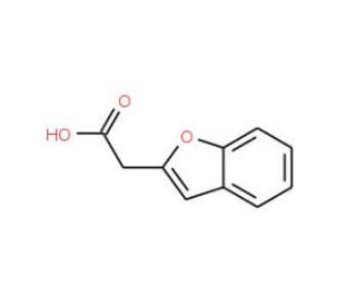1-benzofuran-2-ylacetic acid (CAS 62119-70-4) - chemical structure image