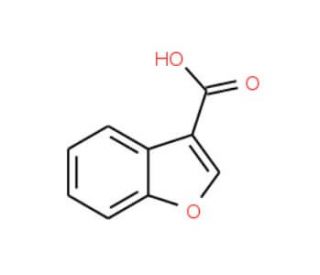 1-Benzofuran-3-carboxylic acid (CAS 26537-68-8) - chemical structure image