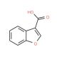 1-Benzofuran-3-carboxylic acid (CAS 26537-68-8) - chemical structure image