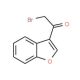 1-(Benzofuran-3-yl)-2-bromoethan-1-one (CAS 187657-92-7) - chemical structure image