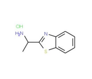 1-Benzothiazol-2-yl-ethylamine hydrochloride - chemical structure image