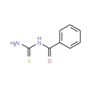 1-Benzoyl-2-thiourea (CAS 614-23-3) - chemical structure image