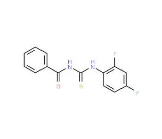 1-Benzoyl-3-(2,4-difluorophenyl)thiourea (CAS 887266-92-4) - chemical structure image