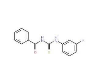 1-Benzoyl-3-(3-fluorophenyl)thiourea (CAS 82635-62-9) - chemical structure image