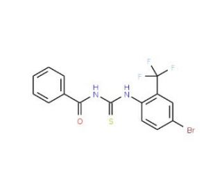 1-Benzoyl-3-[4-bromo-2-(trifluoromethyl)phenyl]thiourea (CAS 887266-94-6) - chemical structure image