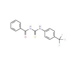 1-Benzoyl-3-[4-(trifluoromethyl)phenyl]thiourea (CAS 117174-71-7) - chemical structure image