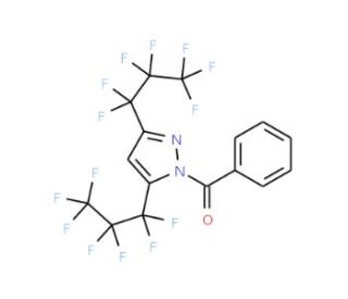 1-Benzoyl-3,5-bis(heptafluoropropyl)pyrazole - chemical structure image