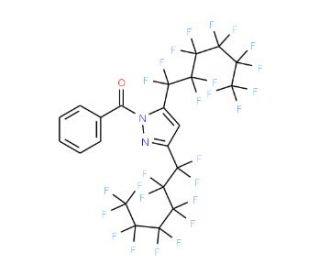 1-Benzoyl-3,5-bis(perfluorohexyl)pyrazole - chemical structure image
