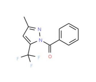 1-Benzoyl-3-methyl-5-trifluoromethylpyrazole - chemical structure image