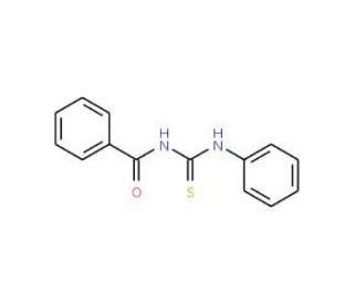 1-Benzoyl-3-phenyl-2-thiourea (CAS 4921-82-8) - chemical structure image